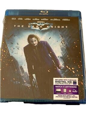 The Dark Knight [ Blu-ray Digital HD Ultraviolet ] Ledger Bale Oldman New Sealed
